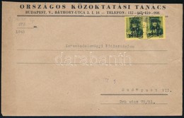 1945 (5. Díjszabás) Helyi Levél Kisegít? 2 X 40P/8f Bérmentesítéssel - Sonstige & Ohne Zuordnung