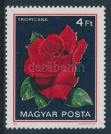 ** 1982 Rózsák 4Ft A Piros Szín Elcsúszásával - Autres & Non Classés