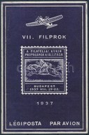 ** 1937/L1 VII. FILPROK Légiposta Emlékív (10.000) (bal Fels? Saroktörés) - Other & Unclassified
