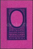 ** 1938/5a  Siófoki IV. Nemzetközi Sporthét Propaganda Bélyegkiállítás Emlékív Fázisnyomata Rózsaszín Színben - Altri & Non Classificati