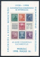 ** 1998 Emlékezés A XXXIV. Eucharisztikus Kongresszusra Karton Emlékív (9.000) - Other & Unclassified