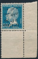 ** 1924 Mi 47 ívsarki Bélyeg Fordított Felülnyomás / Inverted Overprint - Sonstige & Ohne Zuordnung