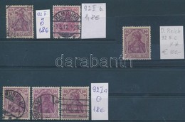 ** O 1915 Mi 92 II A, 92 II B, 92 II C, 92 I A 3x (Mi EUR 174,-) - Sonstige & Ohne Zuordnung