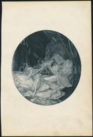 Franz Von Bayros (1866-1924): Orgia, Erotikus Kisgrafika, Heliograv?r, Papír, Jelzés Nélkül, 12×10,5 Cm - Autres & Non Classés