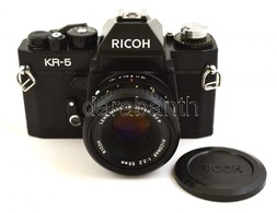 Ricoh KR-5 Filmes SLR Fényképez?gép, Riconar 55mm F2.2 Objektívvel, M?köd?képes, Jó állapotban / Vintage Ricoh Camera Wi - Fototoestellen