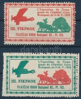 1932 III. FIKPROK Filatéliai Kurir 2 Db Klf Levélzáró - Unclassified