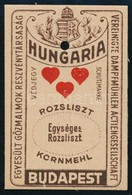 Cca 1900 Liszteszsák Zárjegy. Budapest - Unclassified