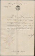 1915 Szentkirályi Miklós Dési ügyész áthelyezése A Gyulafehérvári ügyészséghez, Rajta Balogh Jen?nek  (1864-1953) A Máso - Unclassified