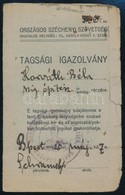 1925 Országos Széchenyi Szövetség Fényképes Igazolvány - Non Classés