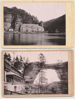 Cca 1890 Német Keményhátú Fotók Säch Schweiz 4 Fotó + Königsee / Vintage Photos Of Königsee And Sächs. Schweiz 17x11 Cm - Sonstige & Ohne Zuordnung