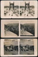 Cca 1905-1906 12 Db Különféle Sztereofotó Budapestt?l Svédországig, Neue Photographische Gesellschaft AG., Berlin-Stegli - Sonstige & Ohne Zuordnung