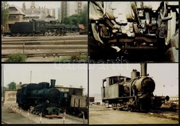 Cca 1980 4 Db Feliratozott  Vonat Fotó / Photos Of Trains 9x13 Cm - Sonstige & Ohne Zuordnung