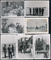 Cca 1940-1945 17 Db Német Katonafotó, Részben A Keleti Frontról Is, Egy Részük Hátulján Feliratozva, Különböz? Méretben - Other & Unclassified