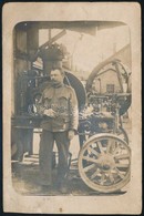 1916 Katona Gép El?tt, Fotólap, 13,5x9 Cm - Altri & Non Classificati