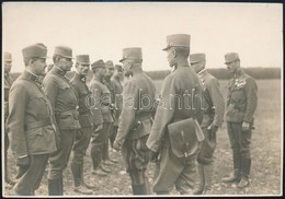 Cca 1914-1918 Katonai Eligazítás, Fotó, 11,5x16,5 Cm - Altri & Non Classificati
