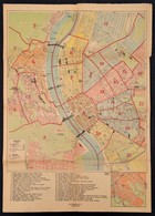 Cca 1910-1920 Budapest Kis Közlekedési Térképe. Szerk.: Kogutowicz Manó. Bp., Magyar Földrajzi Intézet Rt., Az Elüls? Bo - Altri & Non Classificati