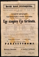 1891 Sepsiszentgyörgy, Színiel?adás Hirdetménye, Foltos, 47×31,5 Cm - Ohne Zuordnung