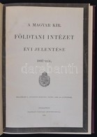 1898 A Magyar Királyi Földtani Intézet évi Jelentése 1897-ról. Bp., 1898, Franklin-Társulat, 210 P.+2 T. Átkötött Modern - Ohne Zuordnung