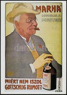 1979 Bp., Faragó Géza: Gottschlig Rum Reprint Plakát, Kiadja A Globus Nyomda, 33x24 Cm - Andere & Zonder Classificatie