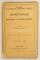 Torma Károly: Repetitorium Dacia Régiség és Felirattani Irodalmához. Bp., 1880. MTA. 187p.  Felvágatlan. - Unclassified
