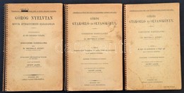 Dr. Maywald József:könyvei, 3 Db: 
Görög Nyelvtan. Rövid, áttekinthet? El?adásban. Függelékül: Az Ión Szójárás Vázlata.  - Zonder Classificatie