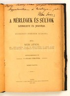 Wein János: A Mérlegek és Súlyok Szerkezete és Javítása. Kézikönyv Iparosok Számára. Kassa, 1910, Szent Erzsébet Nyomda  - Ohne Zuordnung