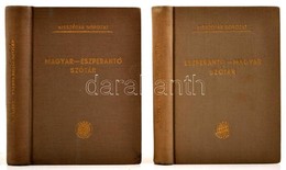 Magyar-eszperantó-eszperantó-magyar Szótár I-II. Szerk.: Pechan Alfonz. Kisszótár Sorozat. Bp., 1958, Terra. Kiadói Egés - Zonder Classificatie