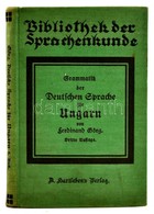 Görg Nándor: A Német Nyelv Tankönyve. Nyelvtudományi Könyvtár. Bécs-Lipcse, é.n., Hartleben. Harmadik, Javított Kiadás.  - Ohne Zuordnung