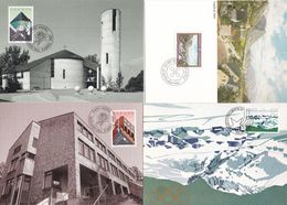 Liechtenstein Lot 4 Maximum Card & Postcards 1982-1987 - - Covers & Documents