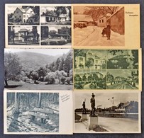 ** * 110 Db MODERN Magyar Fekete-fehér Városképes Lap / 110 Modern Black And White Hungarian Trown-view Postcards - Unclassified