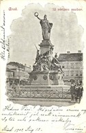 T2/T3 Arad, 13 Vértanú Szobor, Hubert üzlete / Martyrs' Monument, Statue, Shops (EK) - Ohne Zuordnung