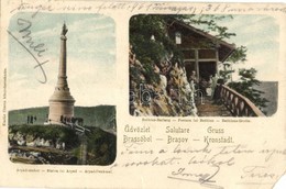 T4 Brassó, Kronstadt, Brasov; Árpád-szobor, Bethlen-barlang / Statua Lui Arpad, Pestera Lui Bethlen / Statue, Cave (EM) - Unclassified