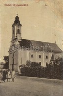 * T4 Aranyosmarót, Zlaté Moravce; Római Katolikus Templom, Gyerekek. 372. (?) Kiadja Eisenberg Károly / Church, Children - Unclassified