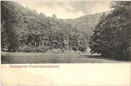 * T2/T3 Feny?kosztolány, Jedlové Kostolany; Zsivány Torony, Vártorony. Kiadja Brunczlik Imre / Castle Tower Ruins (fl) - Ohne Zuordnung