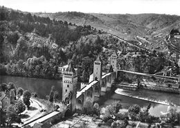 46-CAHORS-EN-QUERCY- LE PONT VALENTRE VUE DU CIEL - Cahors