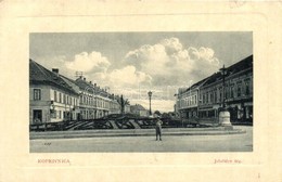 T3 Kapronca, Kopreinitz, Koprivnica; Jelacicev Rg / Jelasics Tér, Breitner üzlete. W. L. Bp. 7191. / Square, Shops (kis  - Non Classés