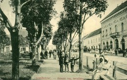 T3 K?rös, Krizevac, Krizevci; Zrinski Trg, Setaliste, Ljekarna / Zrínyi Tér, Sétány, Gyógyszertár, üzlet. W. L. Bp. 7197 - Non Classés