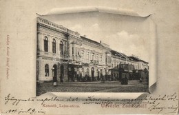 T2/T3 Zombor, Sombor; Kossuth Lajos Utca, Dreher Sörcsarnok, Kollár József üzlete és Saját Kiadása / Street View, Beer H - Unclassified