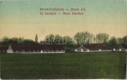 ** T2/T3 Királyhida, Bruck-Újfalu, Bruckneudorf; Új Barakkok, Laktanya / Neue Baraken / New Military Barracks (EK) - Ohne Zuordnung