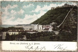 T2/T3 Hainburg A. D. Donau, Castle Hill, K.u.K. Military School. Verlag M. Geiblinger (EK) - Ohne Zuordnung