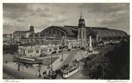 ** T2 Hamburg, Hauptbahnhof / Railway Station, Shops, Tram, Automobiles - Zonder Classificatie