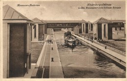 * T2 Hannover-Anderten, Hindenburg-Schleuse, Grösste Binnenschiffahrts Schleuse Europas /  Largest Inland Waterway Lock  - Ohne Zuordnung