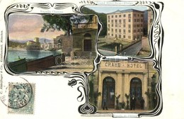 T3 Rapallo, Chateau, Grand Hotel Beau-Rivage, Entrée / Castle, Hotel With The Entry Doors. Art Nouveau, TCV Card (small  - Unclassified