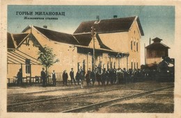 T2/T3 Gornji Milanovac, Zeleznicka Stanica / Railway Station, Locomotive, Crowd (EK) - Unclassified
