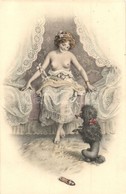 ** T2 Erotic Nude Girl With Dog. M. M. Vienne M. Munk Nr. 873. S: RR - Non Classificati