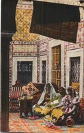 ** T2 Scenes Et Types. Intérieur Arabe, En Visite / Arabian Folklore, Interior With Women, Traditional Costume - Unclassified