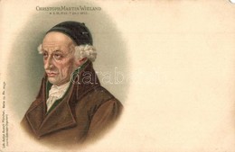 ** 2 Db RÉGI Litho M?vészlap Német Költ?kr?l; Christoph Martin Wieland és Tennyson / 2 Pre-1900 Litho Art Postcards With - Non Classés