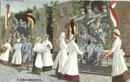 * T2/T3 Labedienst / WWI Austro-Hungarian K.u.K. Soldiers On Wagons, Nurses Gift Them. Nr. 2388. C. H. W. 1916. + K.u.K. - Non Classificati
