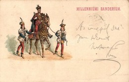 T2/T3 1899 Milleniumi Banderium. Rigler Ede Rt. / Hungarian Cavalry, Uniform, Litho - Non Classificati