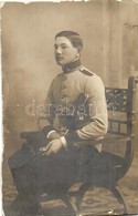 * 1909 Osztrák-magyar Katona / Austro-Hungarian K.u.K. Soldier. Photo (vágott / Cut) - Unclassified